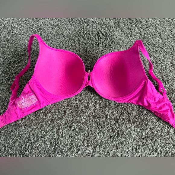 Victoria's Secret Body by Victoria Perfect Shape Pink Lace Push Up Bra - Picture 2 of 3